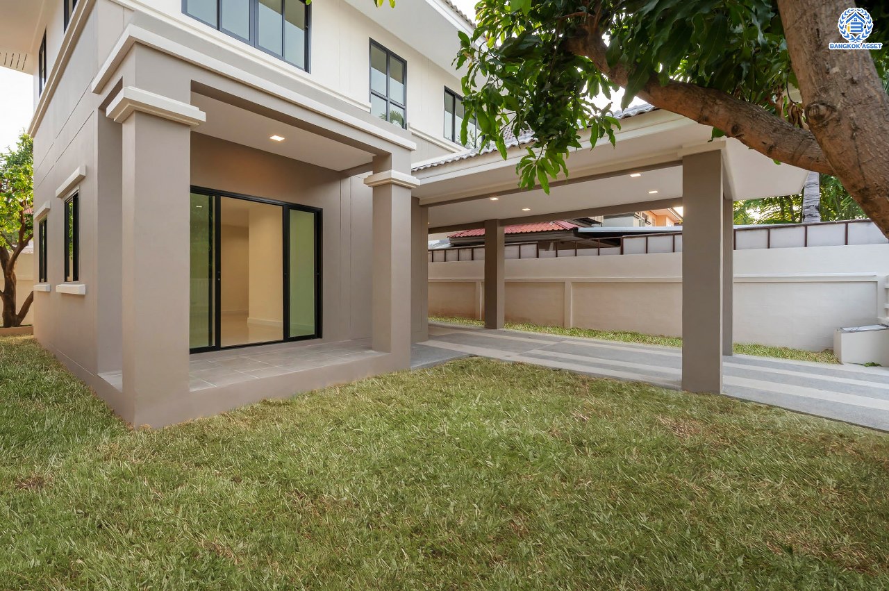 บ้านมือสองตกแต่งใหม่ โครงการ ณัฐชากรีนวิลล์ ปิ่นเกล้า-กาญจนาฯ บนเนื้อที่ 52 ตร.ว. ฟังก์ชัน 3 ห้องนอน 2 ห้องน้ำ จอดรถได้ 2 คัน บนทำเลศักยภาพ ใกล้เซ็นทรัลเวสต์เกต ทางด่วน "ศรีรัช" รถไฟฟ้าสายสีม่วง "สถานีตลาดบางใหญ่"